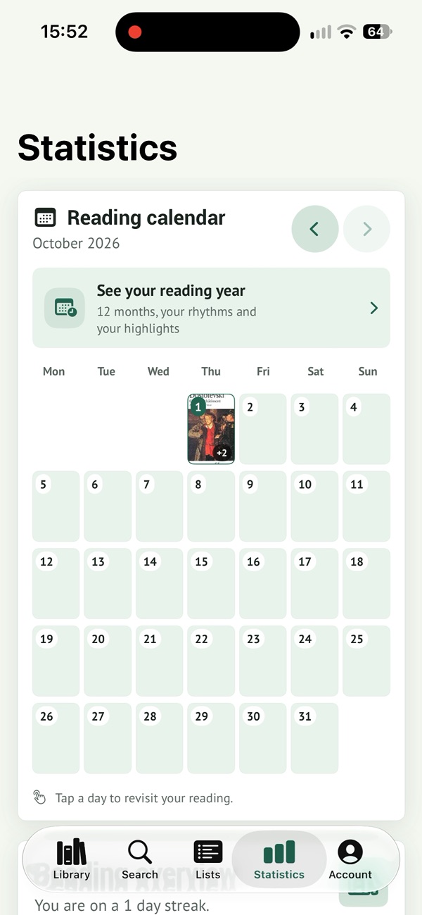 Calendrier de lecture de Read Today